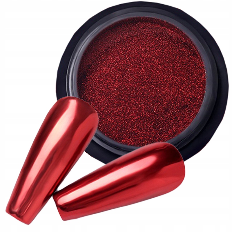 

Pyłek Do Paznokci Efekt Lustra Czerwony Red