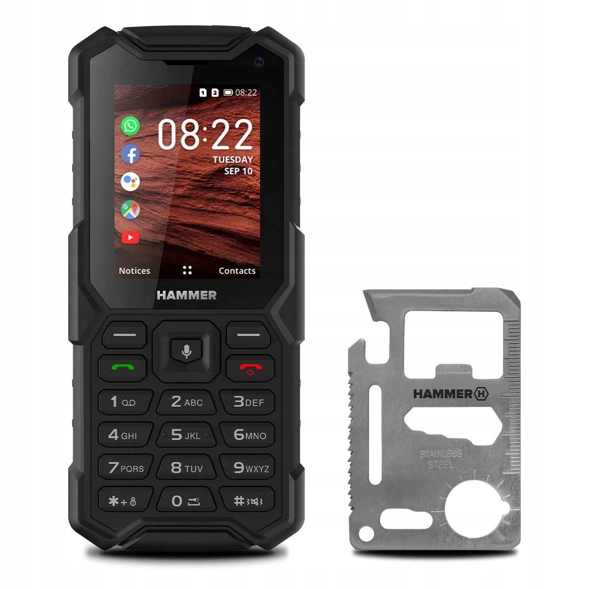 

Odporny telefon z klawiaturą Hammer 5 Smart KaiOS
