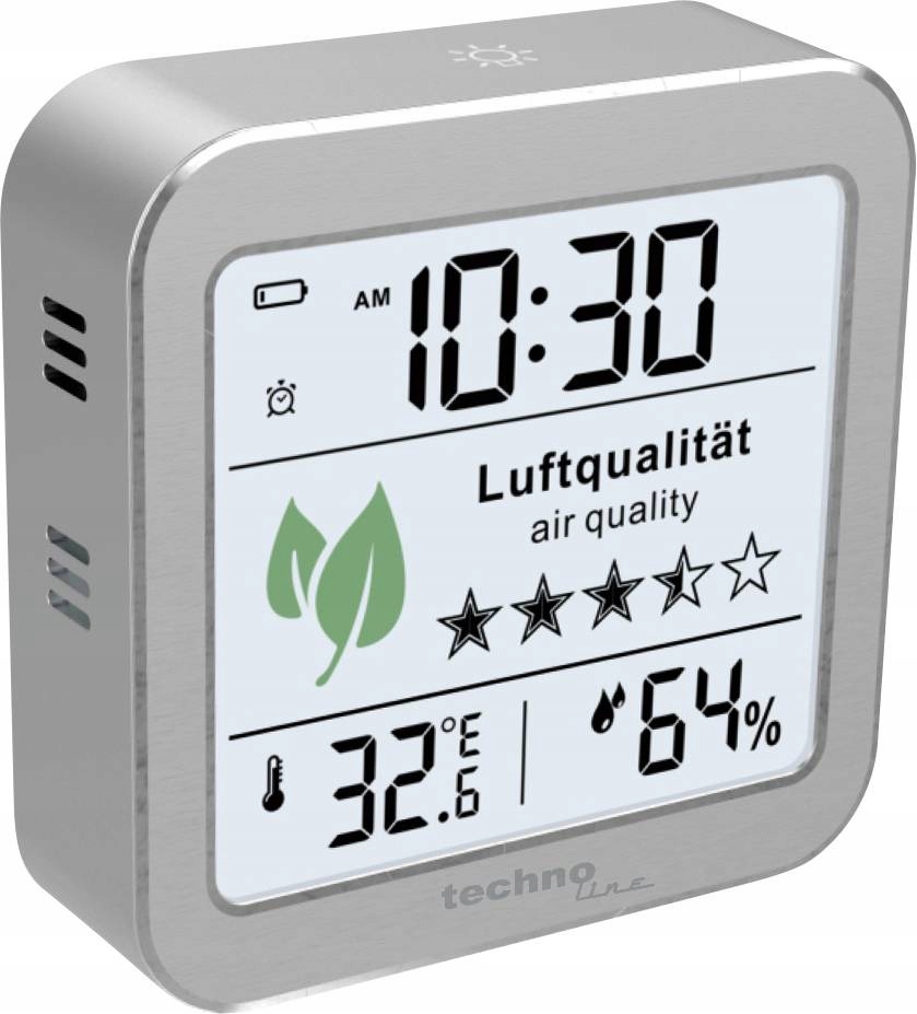 Miernik CO2 Stacja Pogody Monitor Jakości Powietrz Zasilanie bateryjne