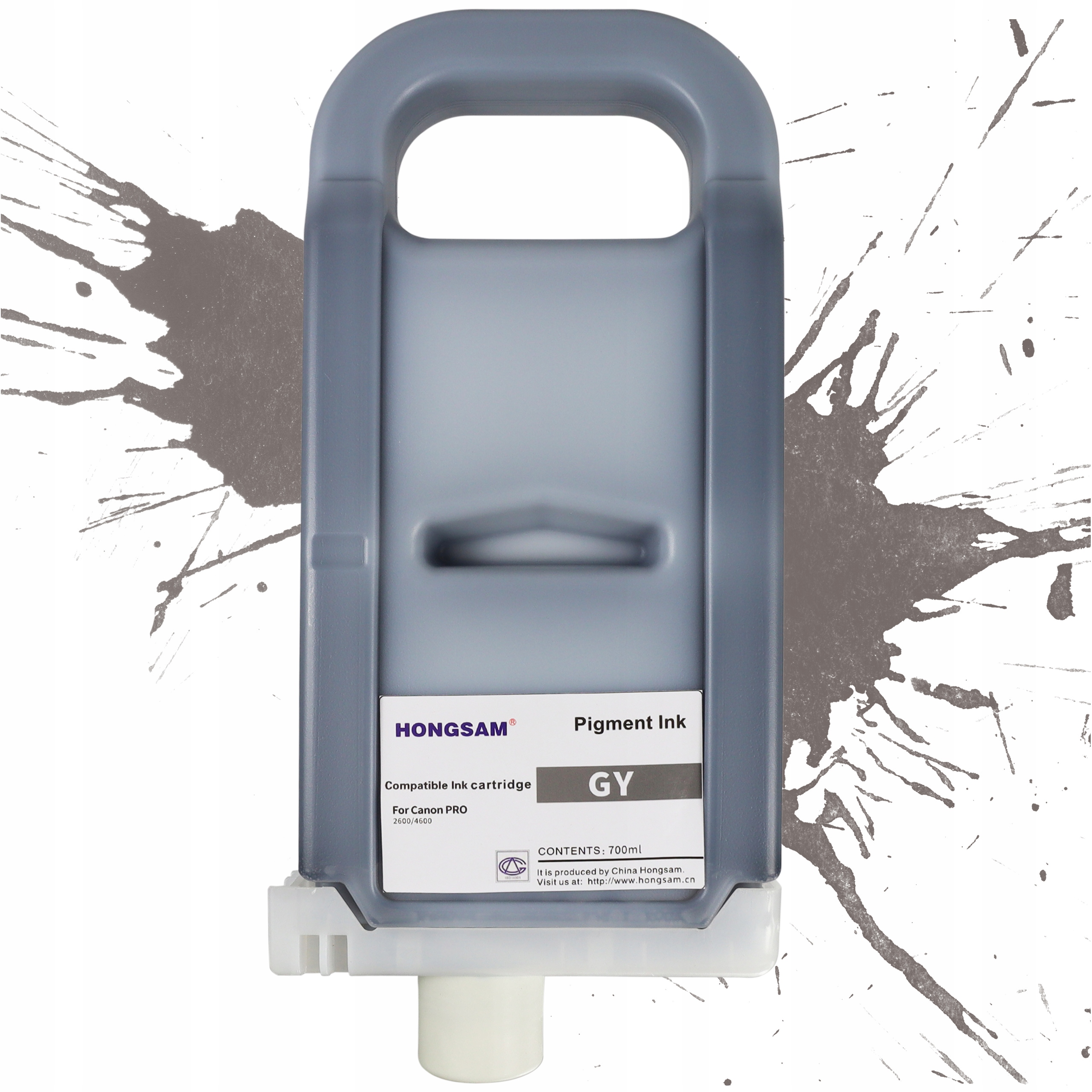 Pigmentový inkoust Gray 700 ml Náhradní náplň Canon PFI-3700 PFI-2700 Gy