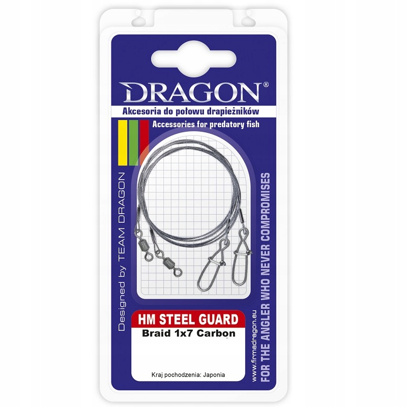 

Przypon Dragon Hm 1x7 11kg Steel Guard 40cm 2 szt.