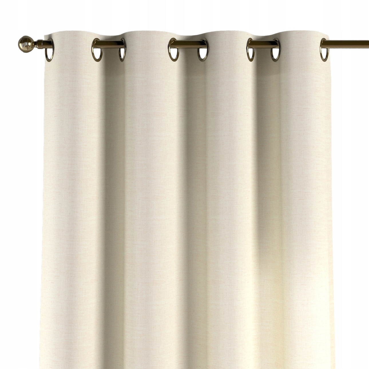 Záves na kolieskach 1 ks 130x260 cm biely