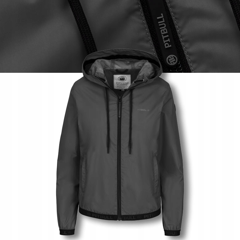 Dámská přechodová bunda s kapucí Pitbull Jarní větrovka Primosa