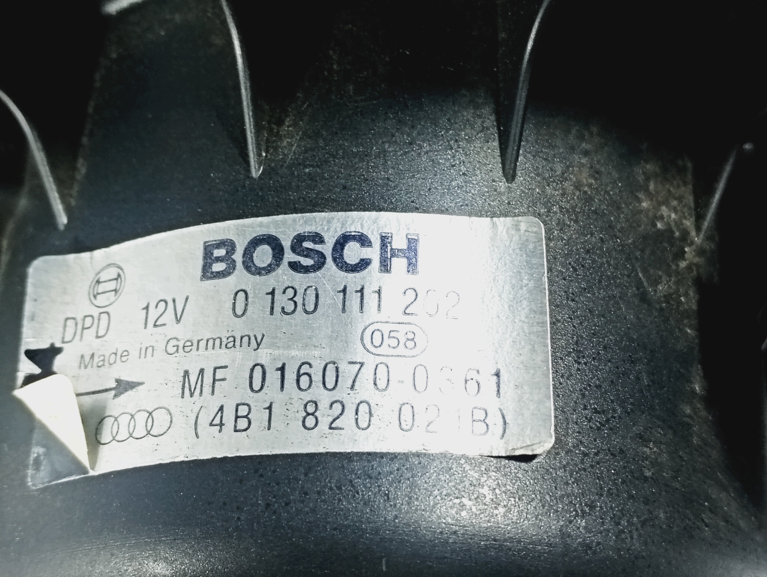topení ventilátor klími OE 0130111202 Audi A6 C5 97-05