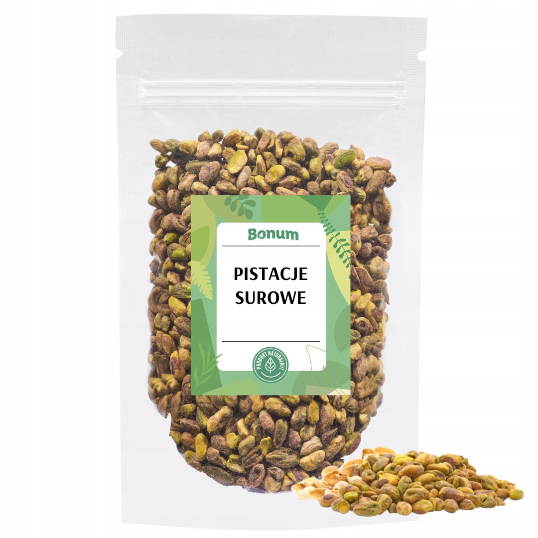Pistacje surowe Niesolone pyszne Do Sernika Wypieków Ciast 500g Bonum