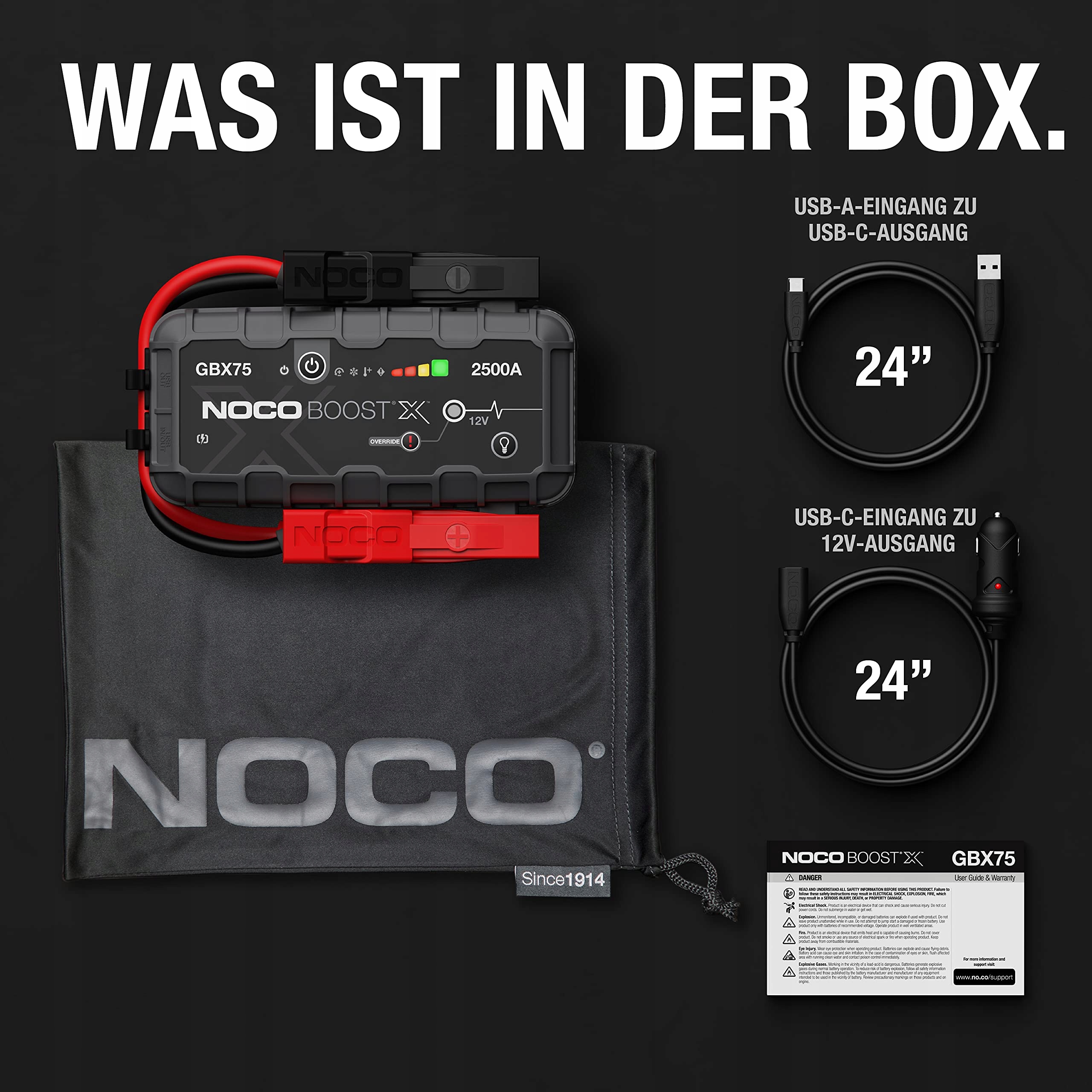 NOCO Boost X GBX75 2500A 12V Powerbank Do Akumulatorów Samochodowych — miniatura 8