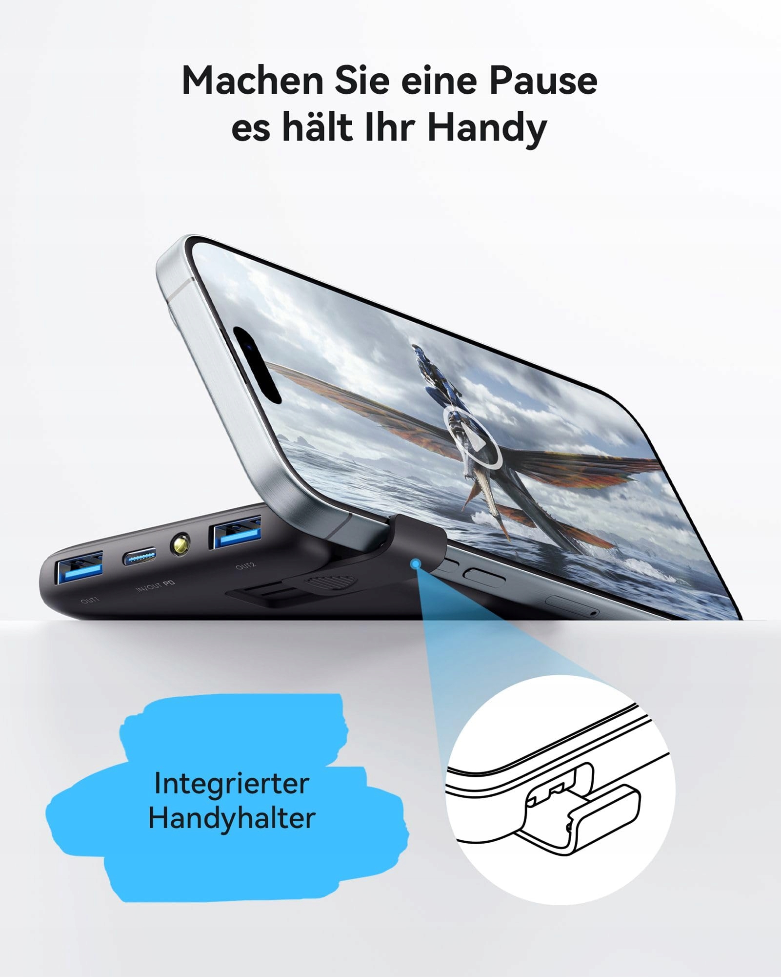 INIU Power Bank Szybkie Ładowanie 10000mAh USB C PD3.0 QC4.0 iPhone Samsung — miniatura 8