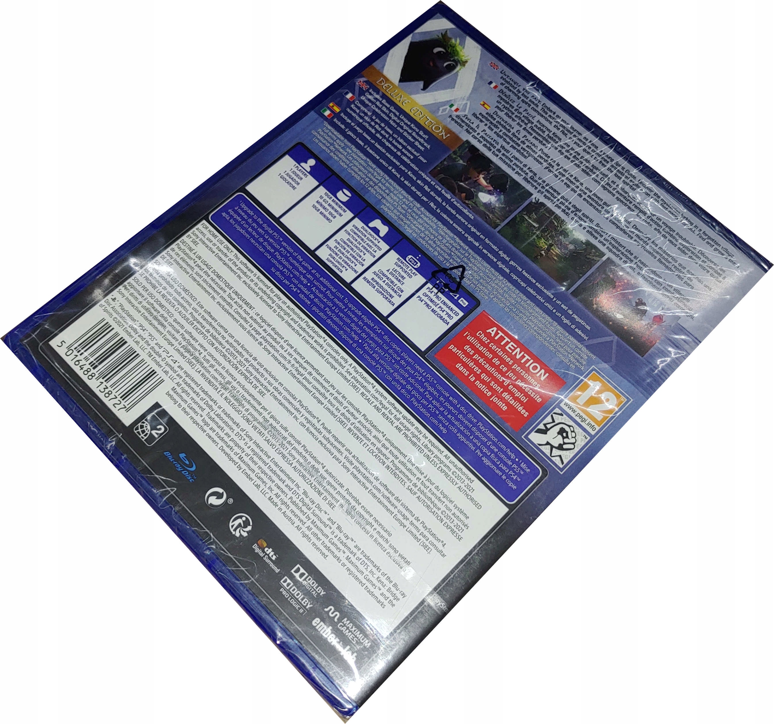 KENA BRIDGE OF SPIRITS DELUXE ED / PS4 / NOWA / PL EAN (GTIN) 5016488138727