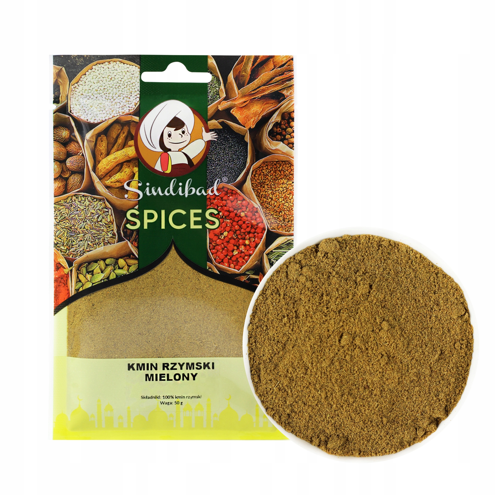 KMIN RZYMSKI MIELONY 50G SINDIBAD 100% JAKOŚĆ