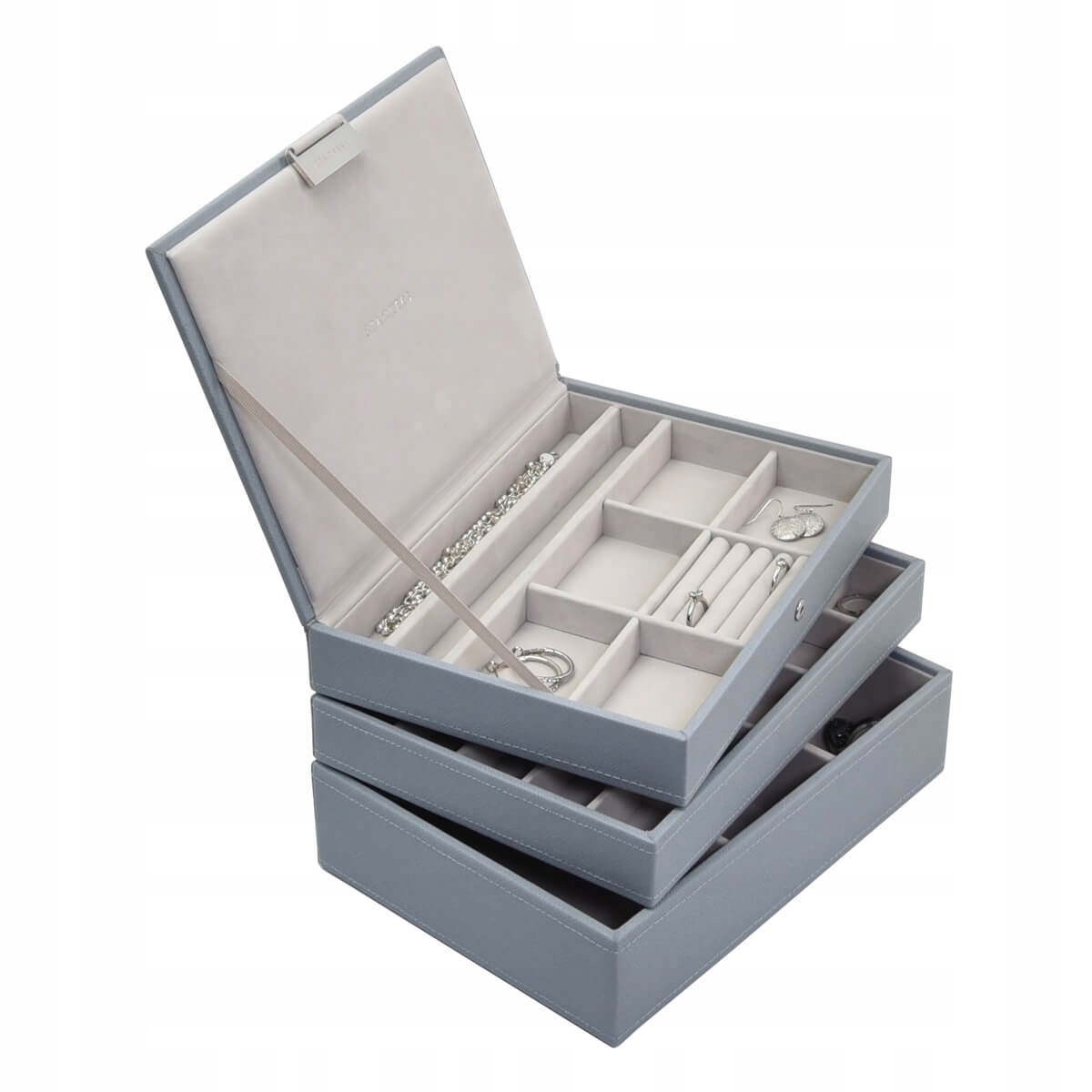 Krabička na Šperky Trojitá modrá Classic Stackers