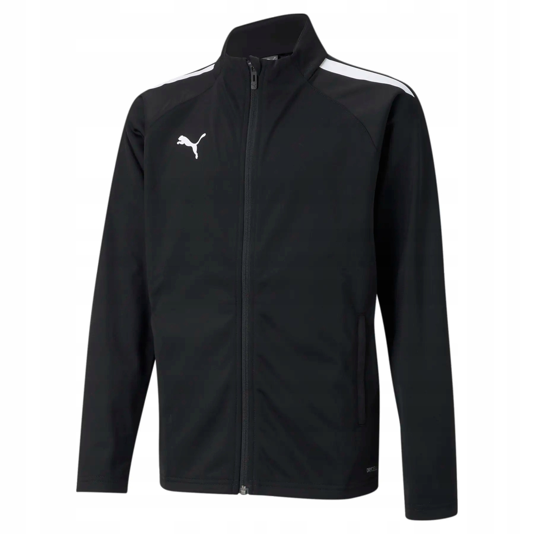 Puma Bluza Dziecięca Czarna Na Zamek Z Logo 140 X_a