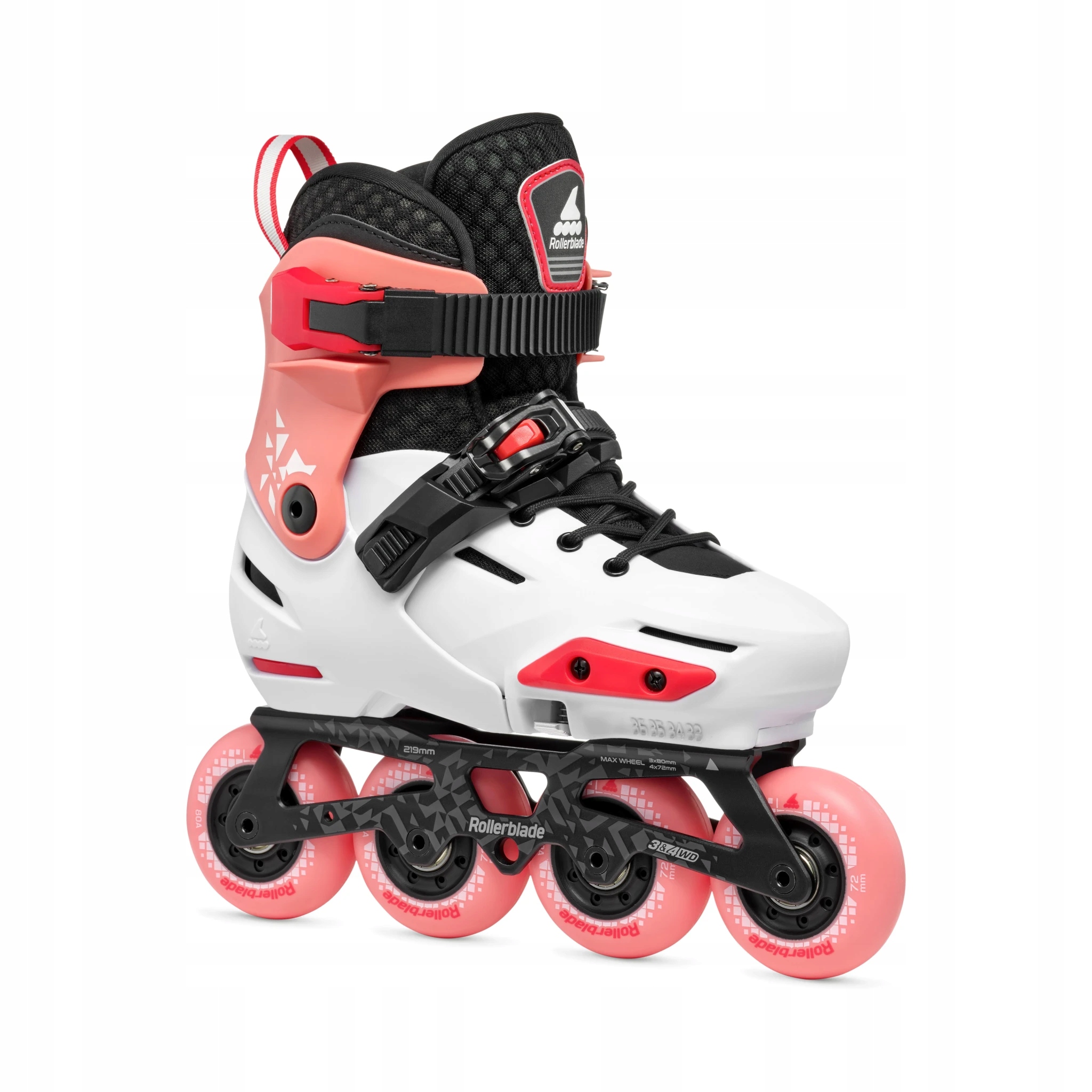 Rollerblade Apex Platinum/Coral Łyżworolki dziecięce z regulacją rozmiaru