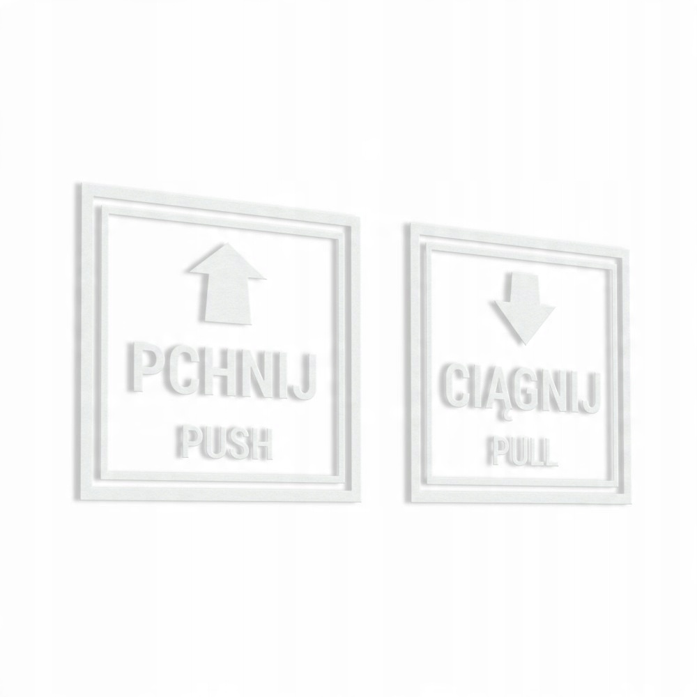 

Naklejki Pchnij Ciągnij Pchać Ciągnąć 10x10cm