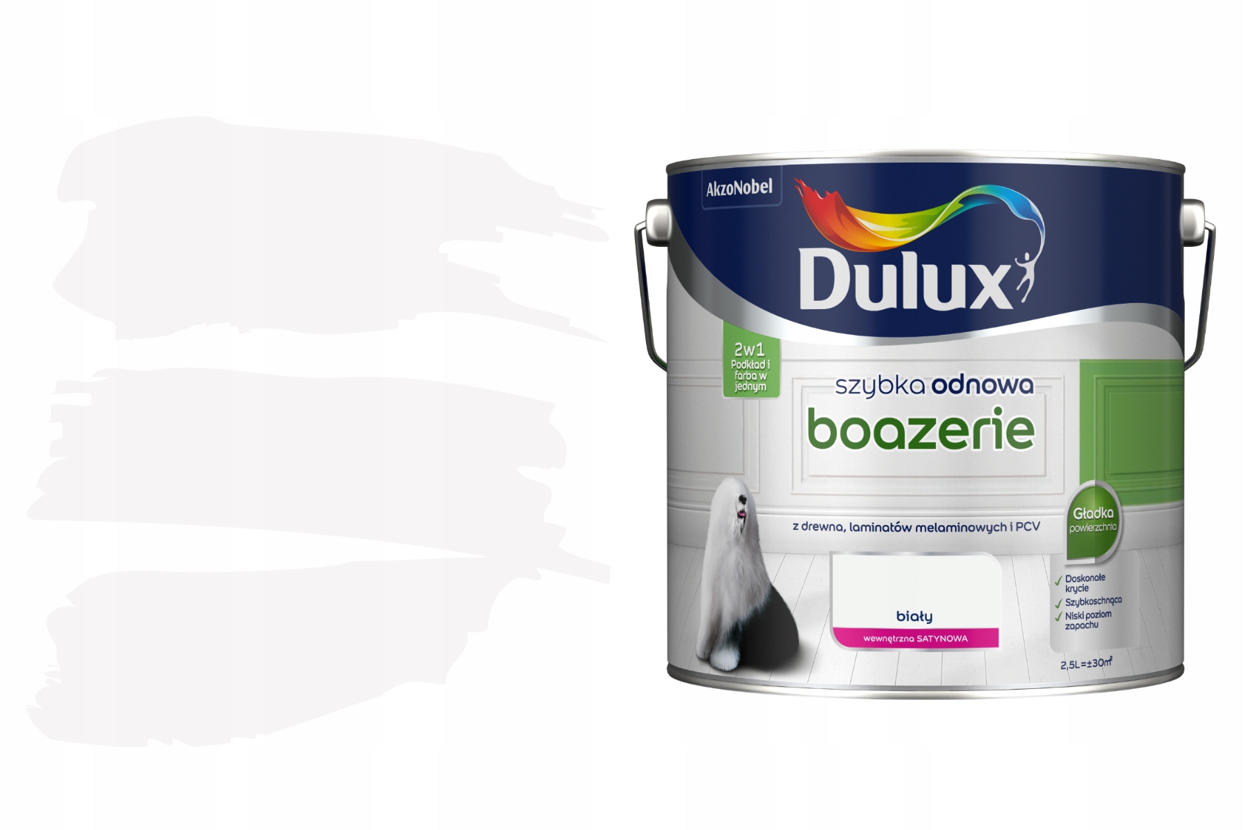 Dulux Barva Boazerii Renovace Pvc Panely Rychlá Obnova Boazerie White 2.5L