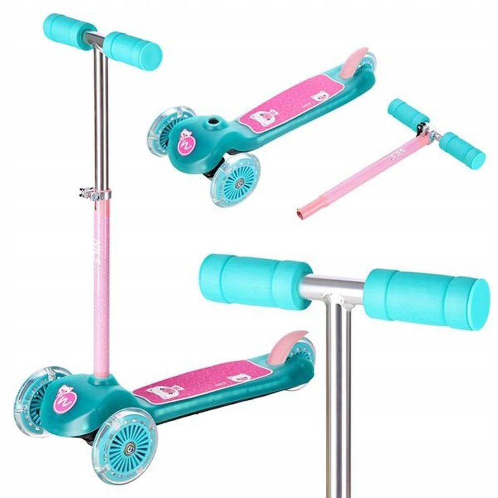 Hulajnoga trzykołowa Nils dziecięca regulowana Led