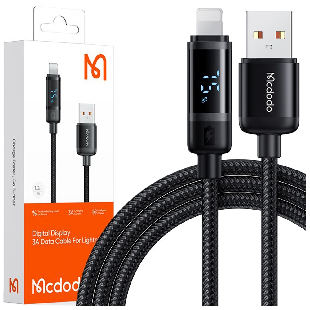 Mcdodo Kabel Usb Lightning 1.2m z Led do szybkiego ładowania iPhone