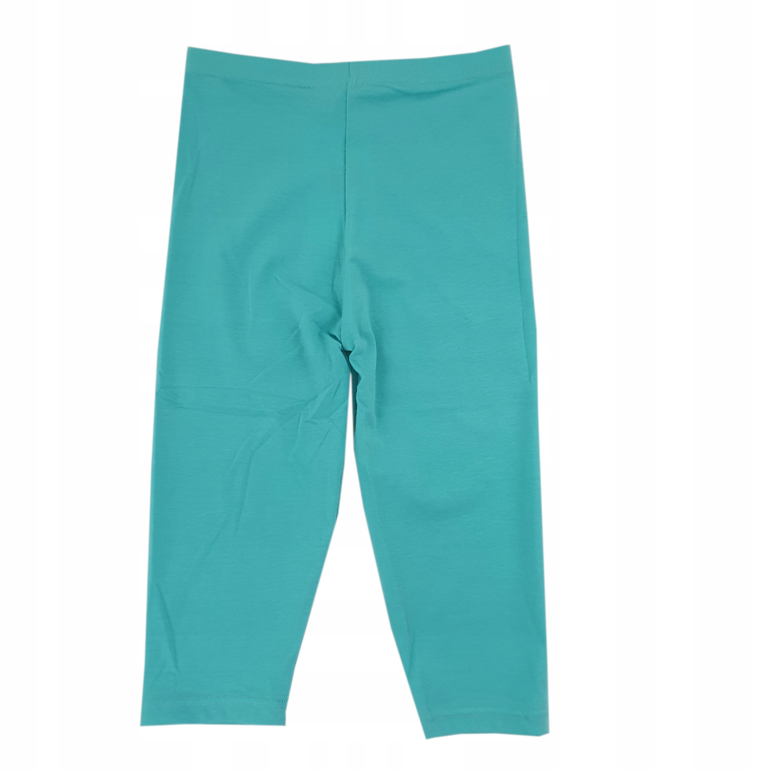

Legginsy dziecięce 3/4 Gładkie miętowe 104-116