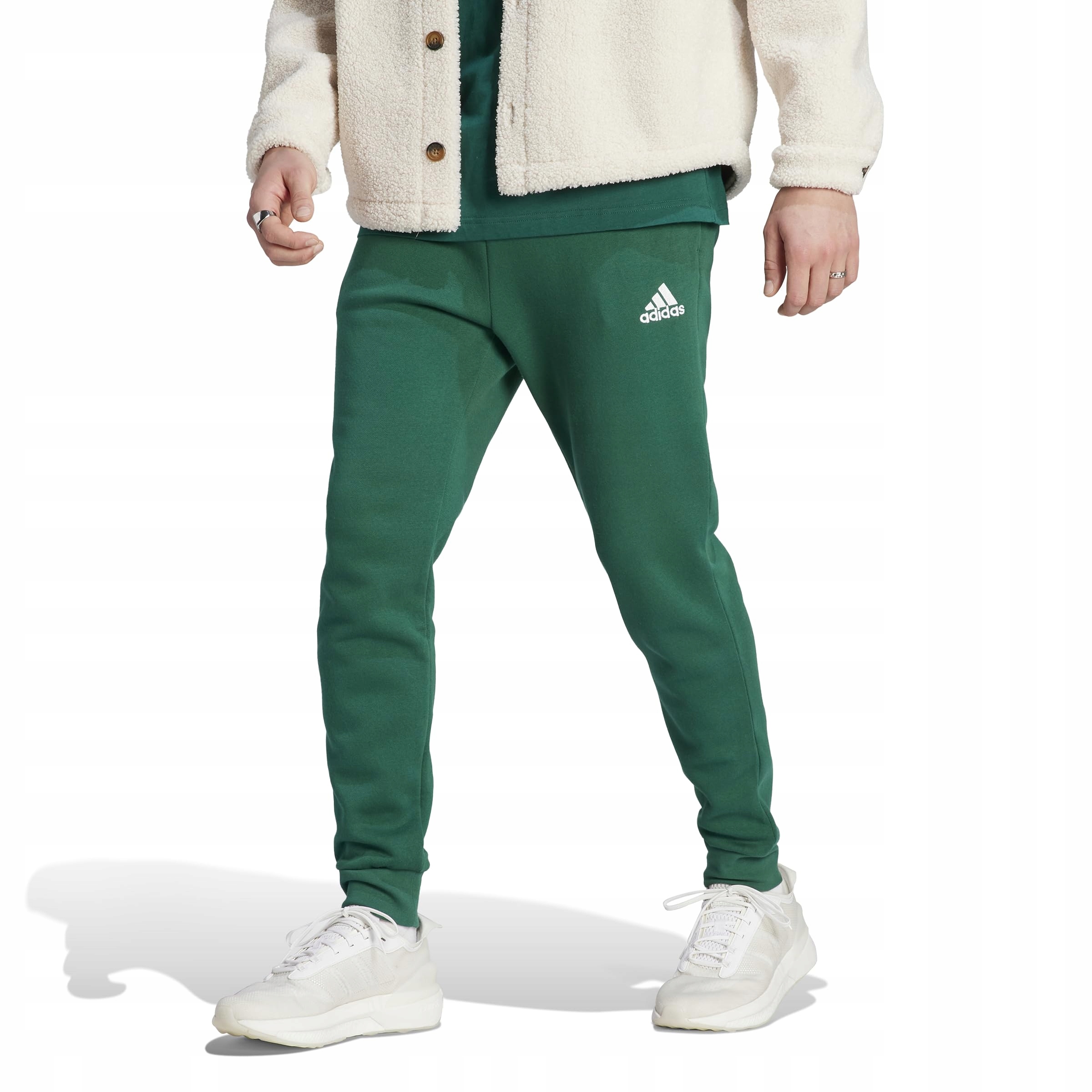 Spodnie dresowe męskie adidas essential fleece IJ8892 jogger sportowe 2XL