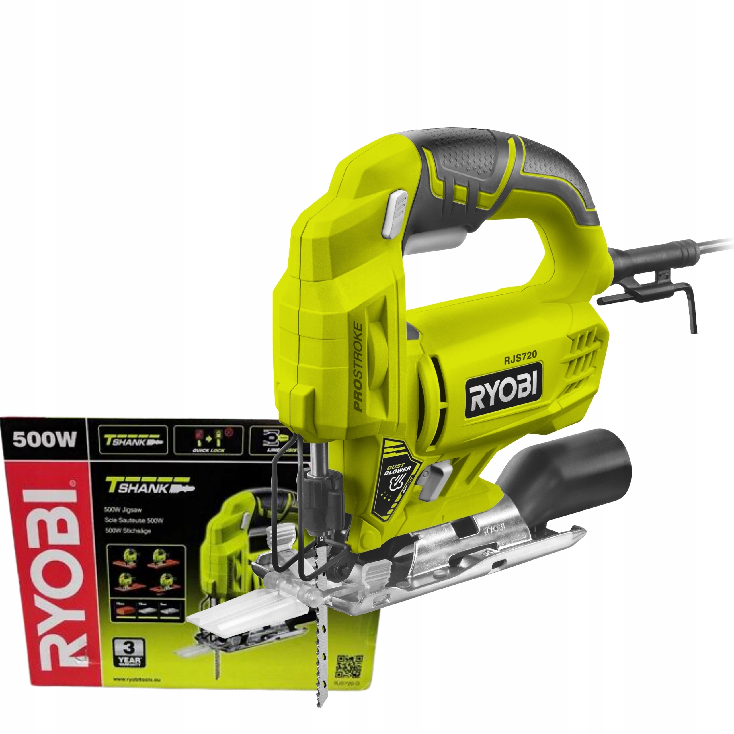 Ryobi Elektrická Přímočará Pila Ryobi RJS720-G 500W