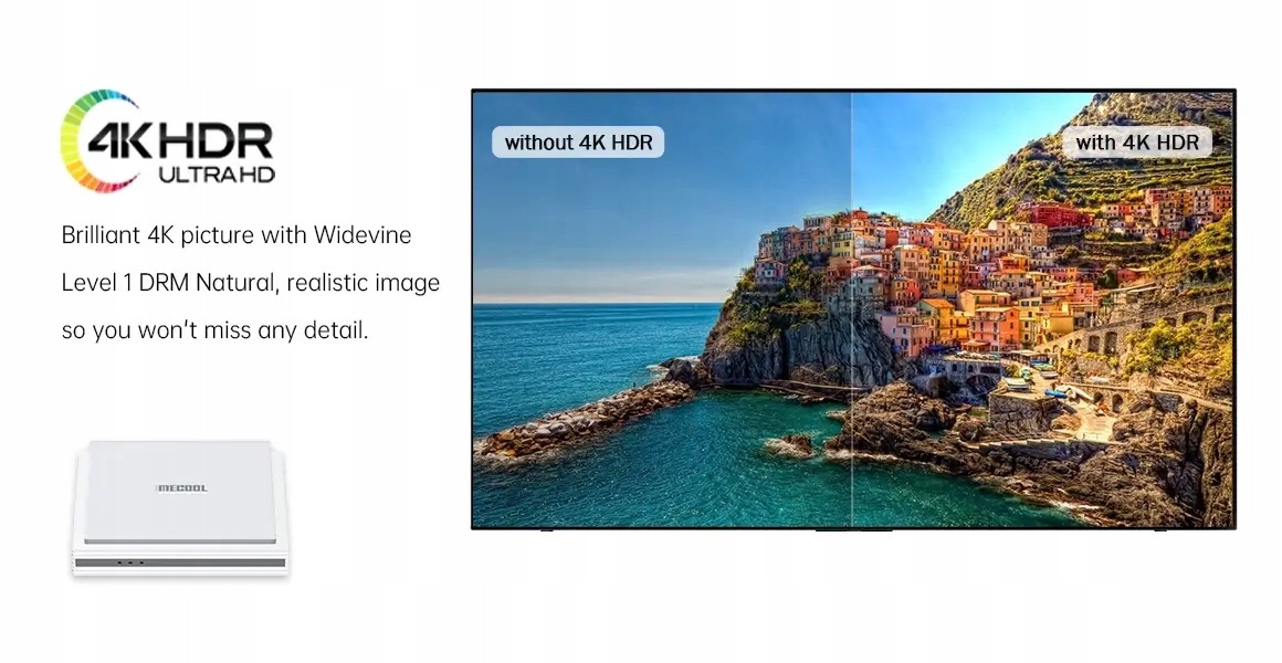 Android TV BOX MECOOL KM2 Plus Deluxe 4K Wi-Fi 6 Dolby Vision 32GB pamięci Kod producenta MECOOLKM2PLUS