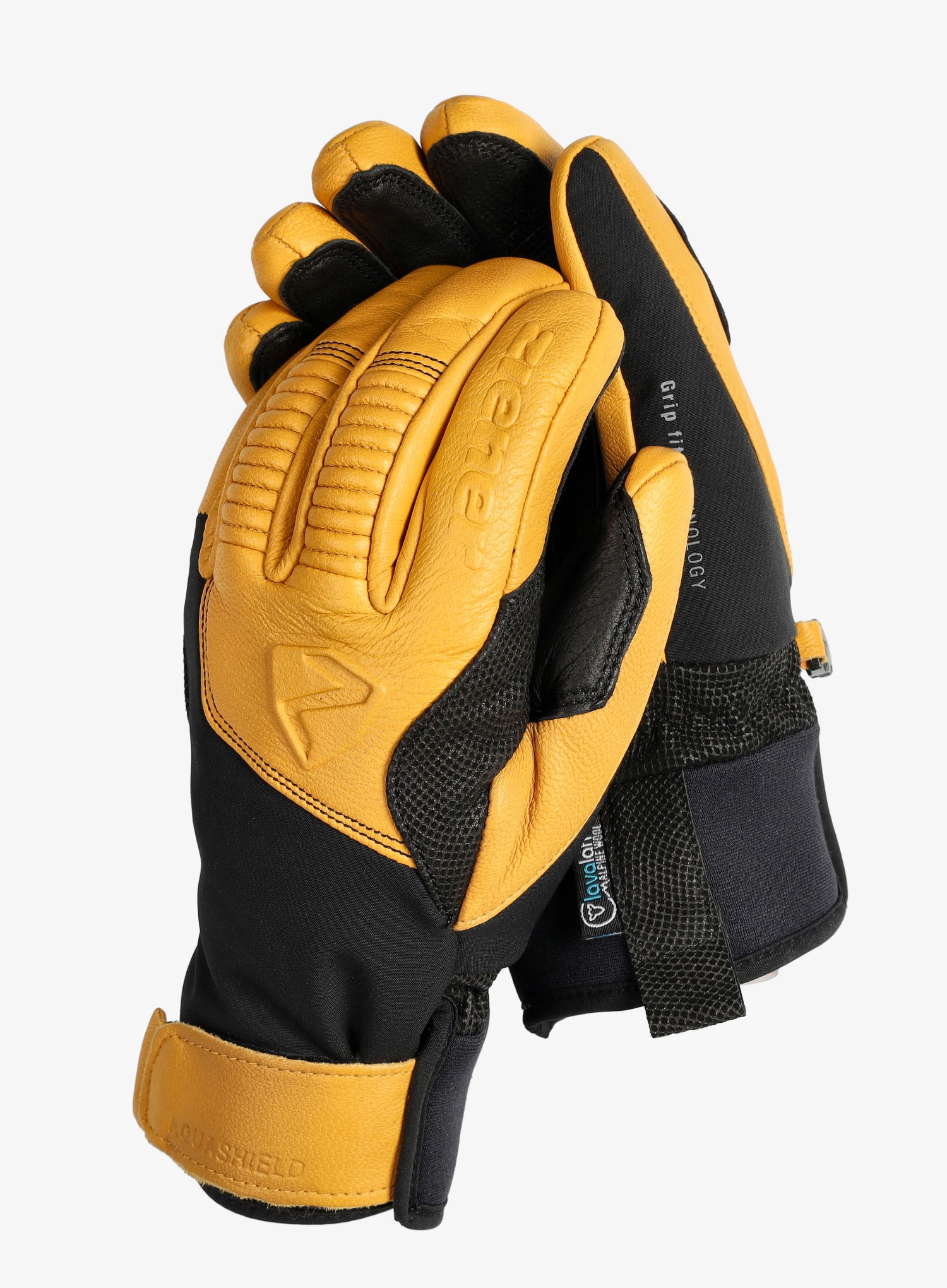 Rękawice narciarskie Ziener Ganzenberg As Aw black/tan 8