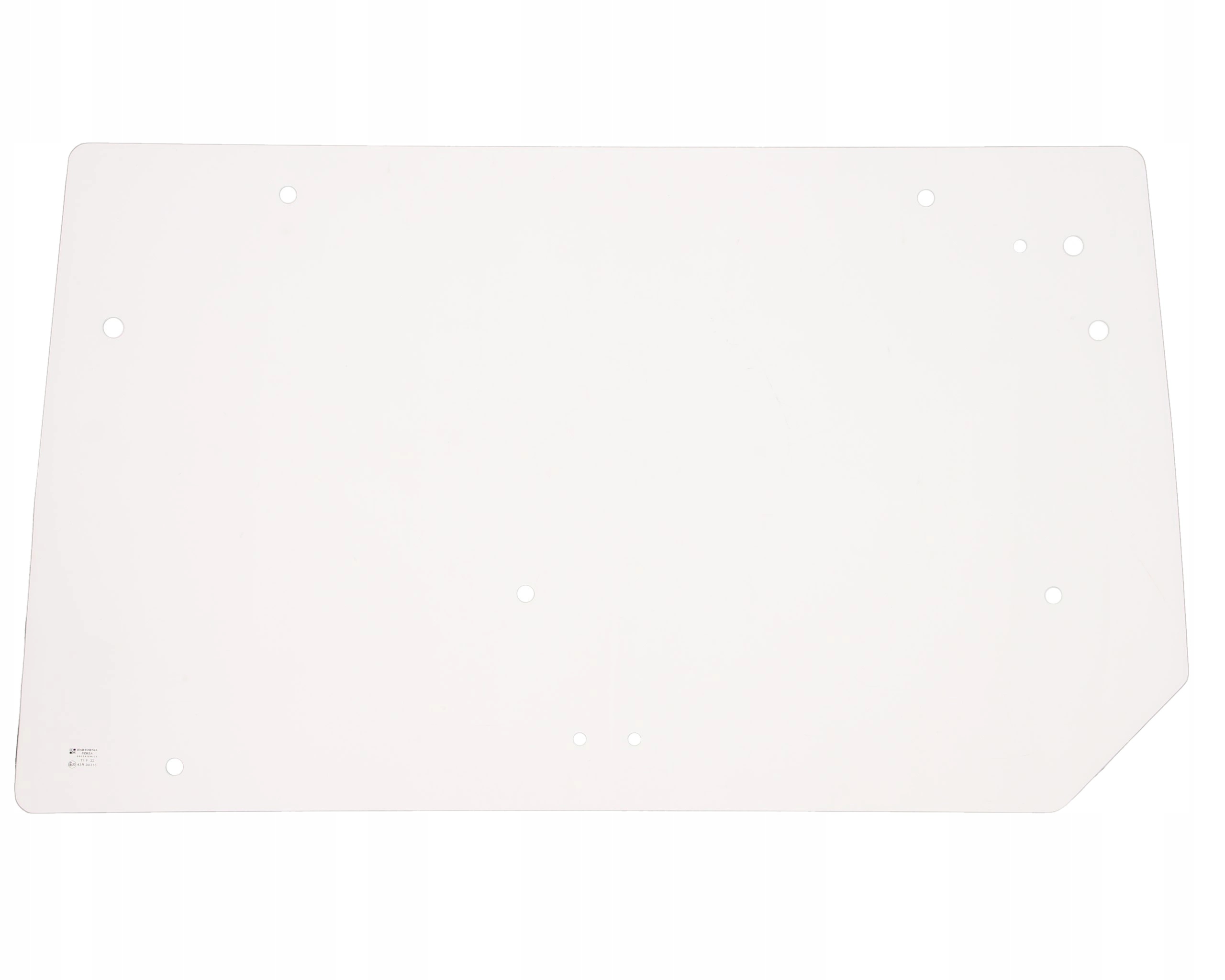 sklo traktor Claas Renault Ergos zadní bezbarvé