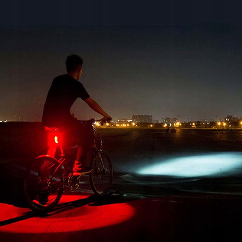 ZESTAW LAMPEK ROWEROWYCH LED PRZÓD I TYŁ DO ROWERU + USB LAMPKI ROWEROWE Waga produktu z opakowaniem jednostkowym 0.5 kg