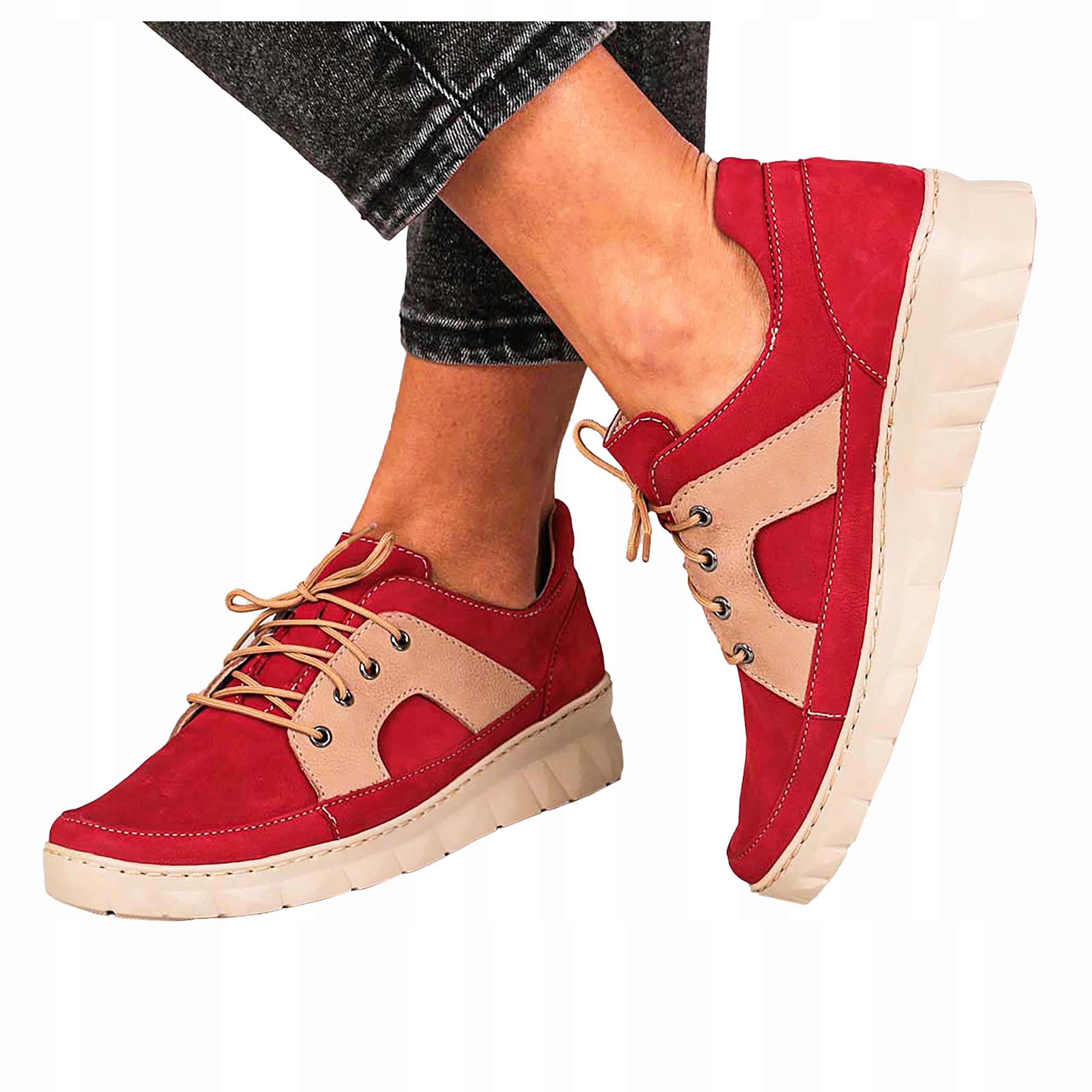 Polobotky Kožené Boty Na Koturně Pohodlné New r 39