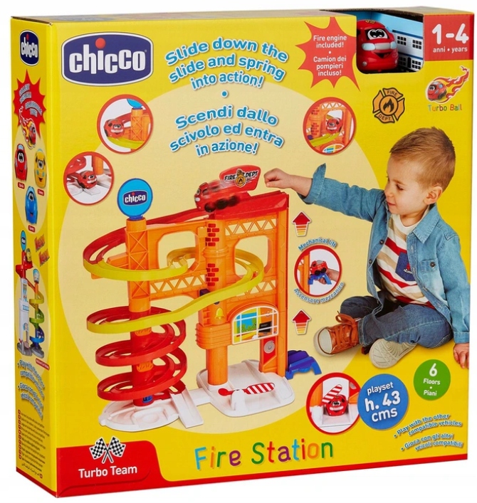 

Garaż Turbo Ball Chicco Straż Pożarna z autkiem