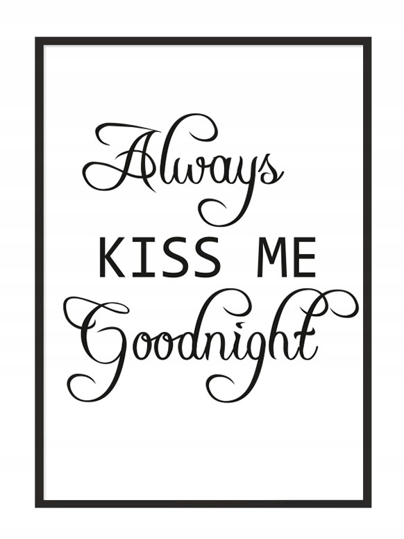 

Obraz Plakat W Ramie 33x43 cm Kiss P013
