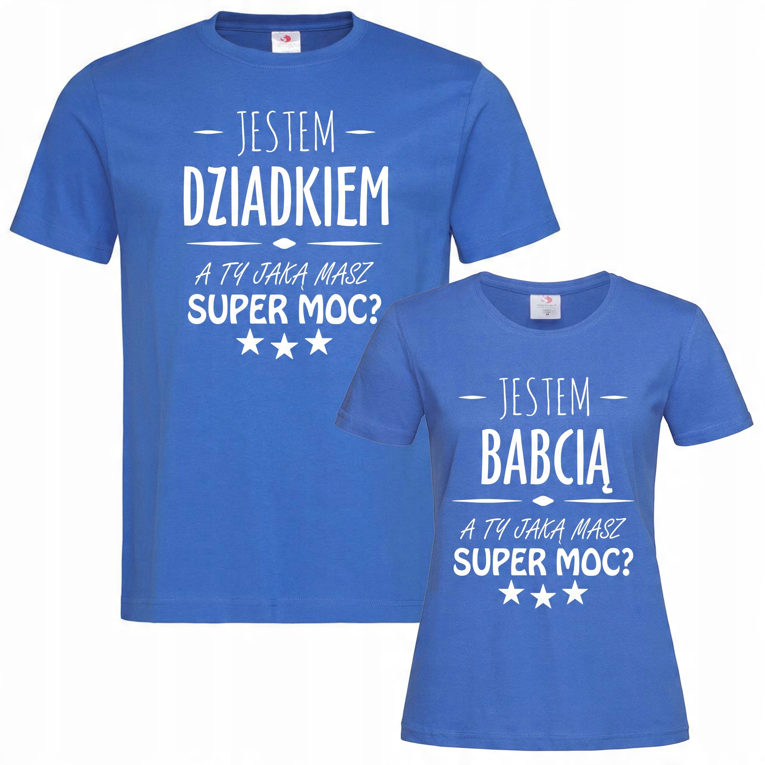 

Zestaw 2 koszulek Dziadek i Babcia super moc dzień
