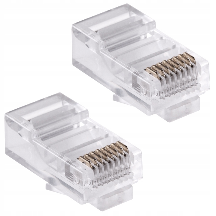 

2x Wtyk wtyczka ethernet końcówka RJ45 8P 8C