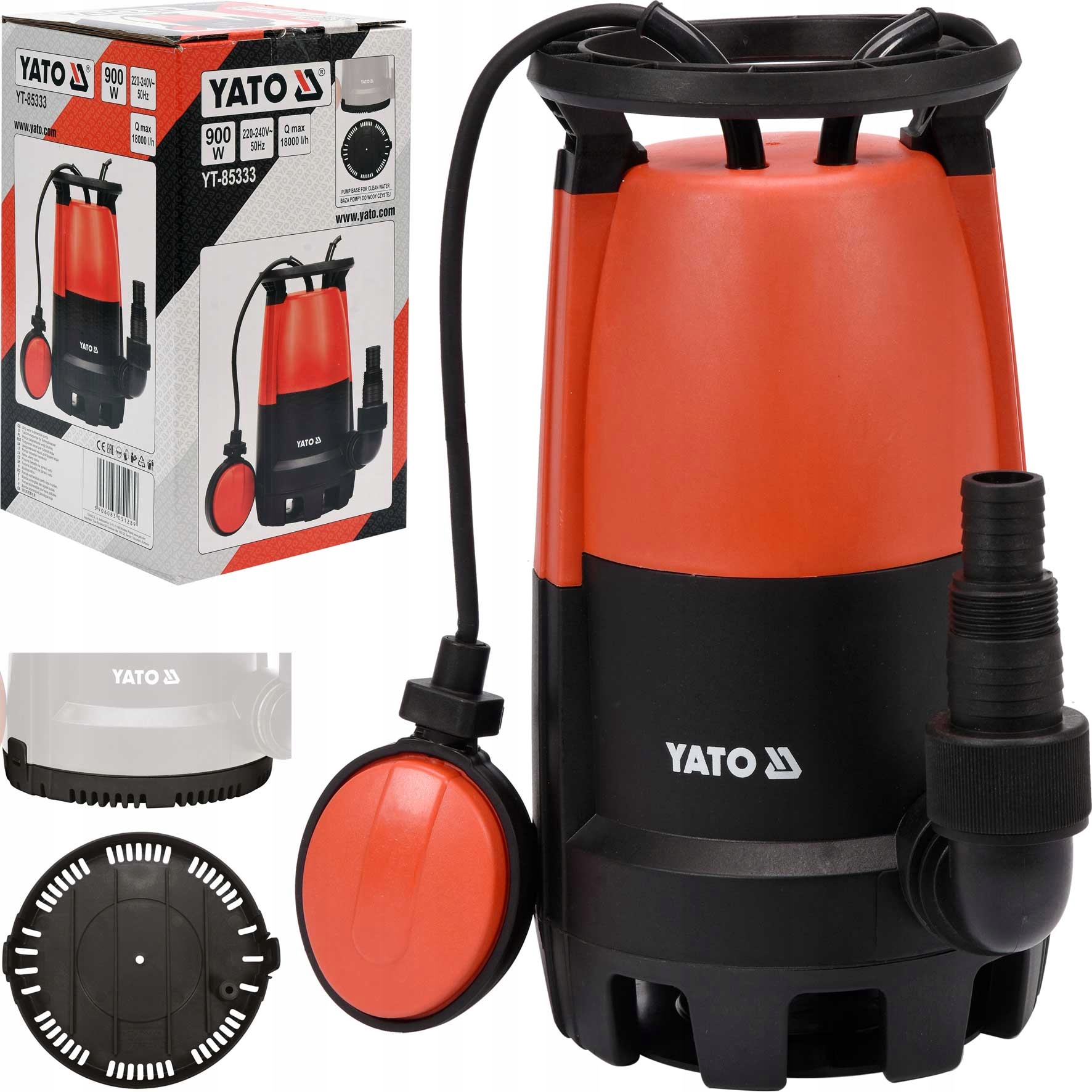 Yato Pompa Zanurzeniowa Zatapialna Do Wody Brudnej Czystej 900W