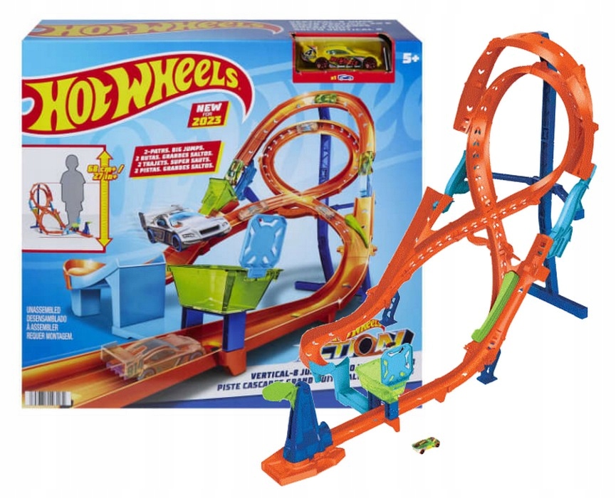 

Hot Wheels Zestaw Pionowy Tor Ósemka Salto autko