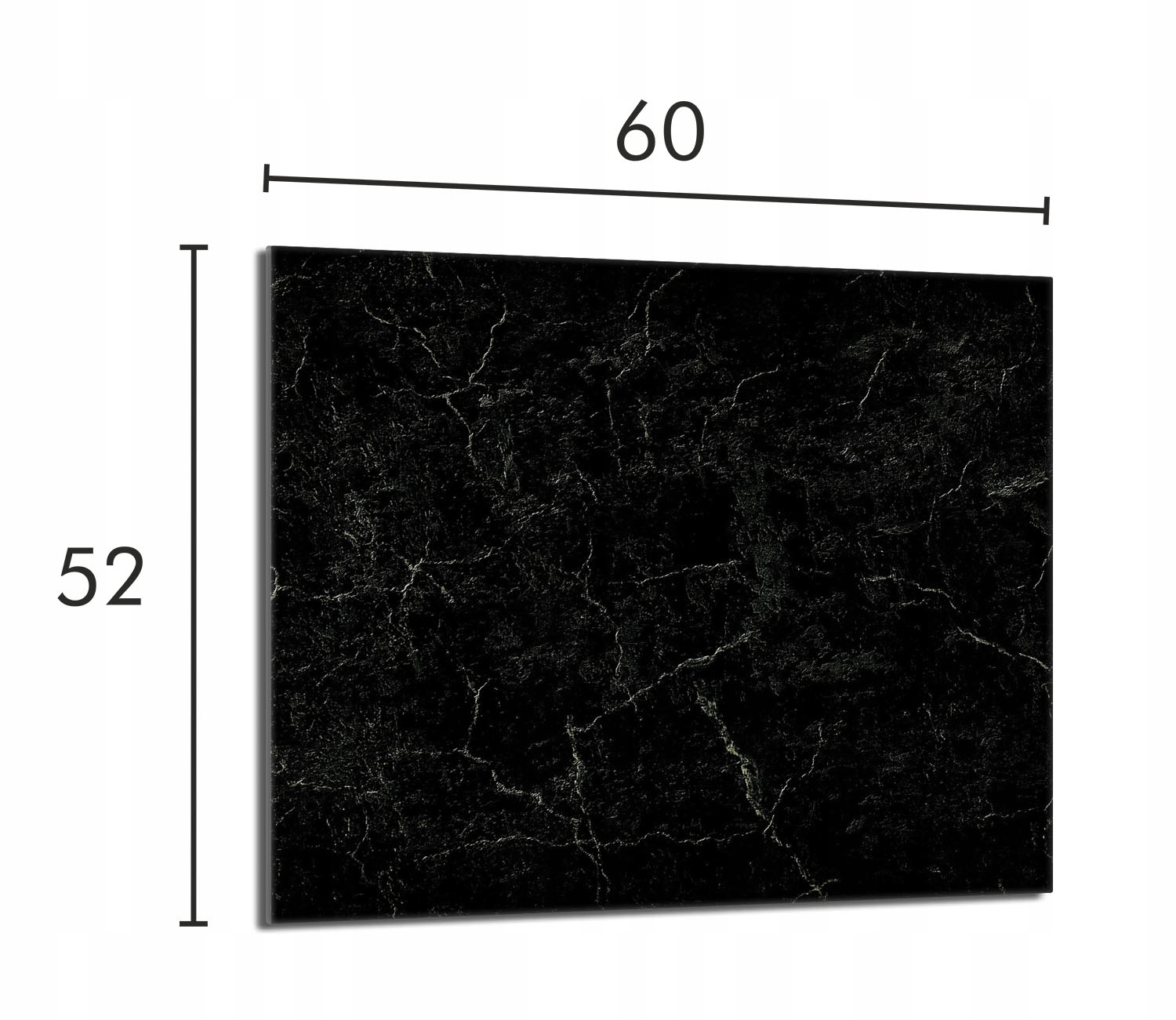 

Szklana płyta ochronna na kuchenkę 60x52 Marmur