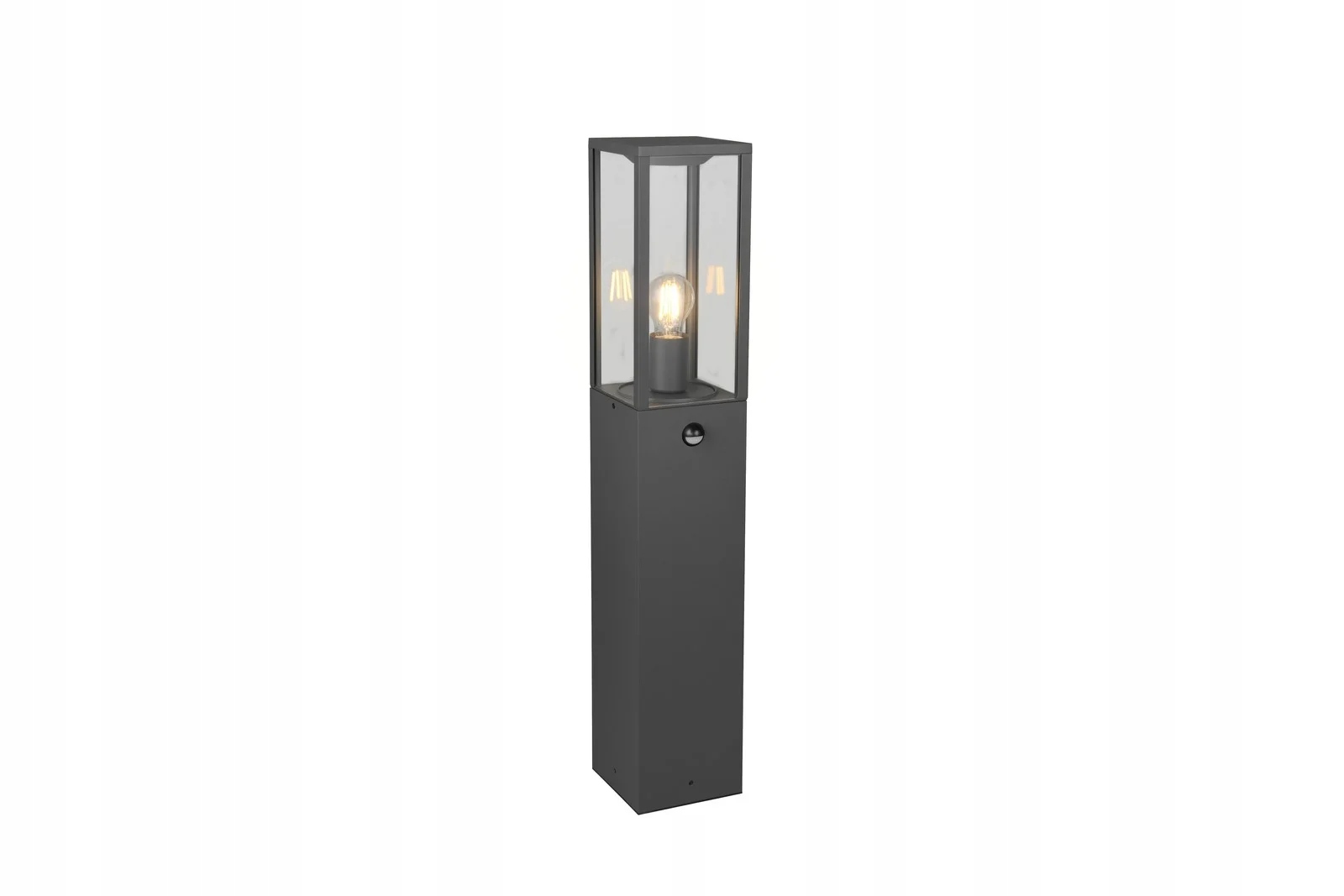 Vonkajšia stojaca záhradná lampa s stĺpikom a snímačom pohybu 80 cm IP44 Trio
