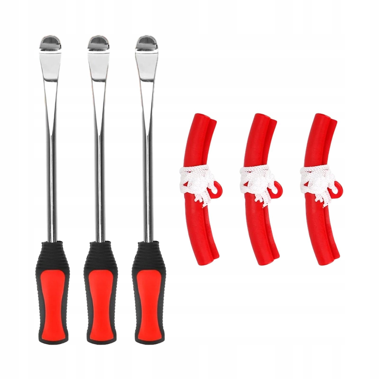 de-3Pcs Tire Spoon Lever Tire Changing Levers Tire Repair Tool High Red Marka bez marki