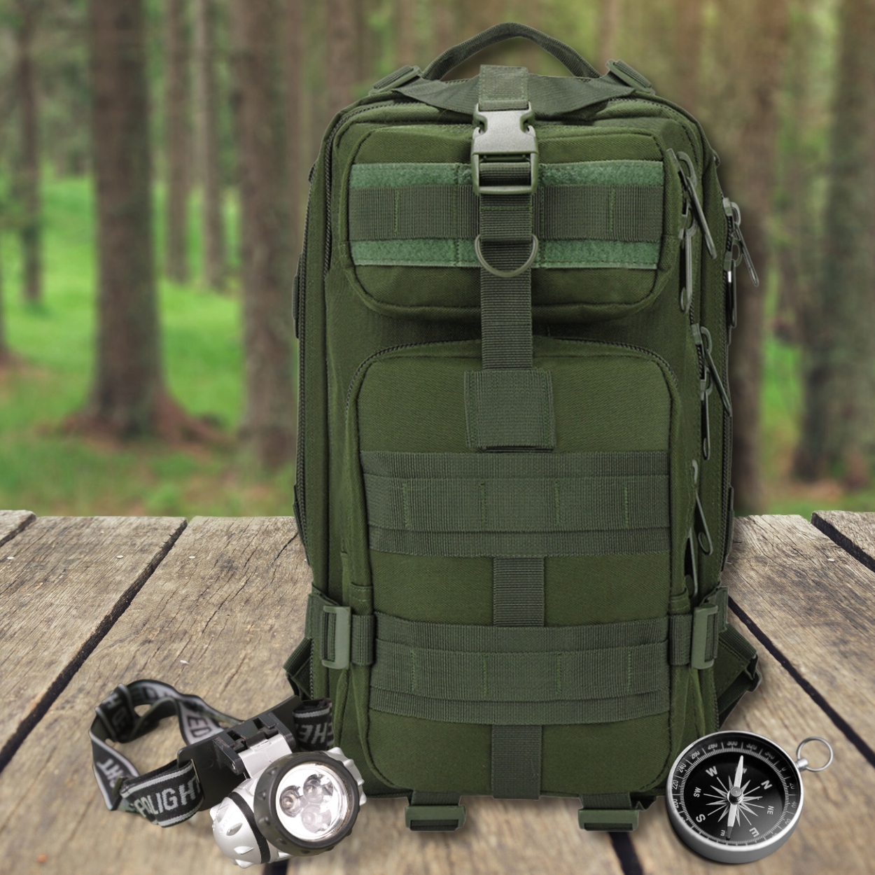 Plecak Taktyczny Wojskowy Militarny Survival Survivalowy turystyczny Szerokość (dłuższy bok) 23 cm