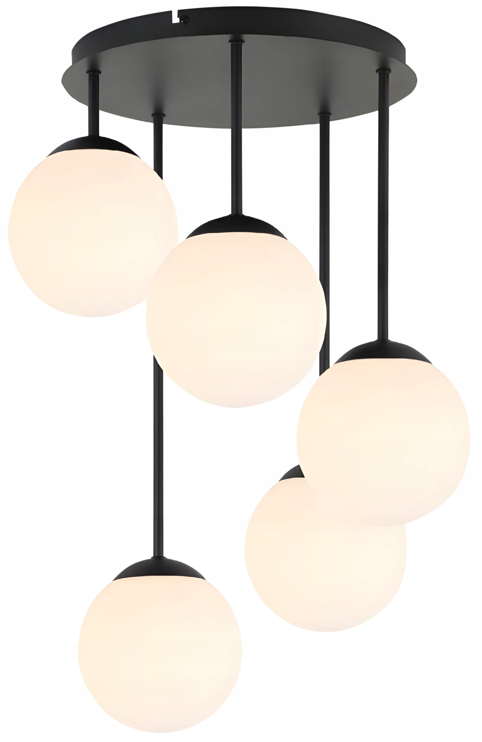 Závesná Stropná Lampa APP1816-5CPR Čierna