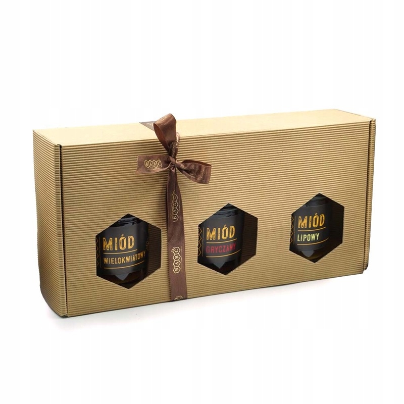 Dárková sada krabička s medem a paličkou – zdravý dárek