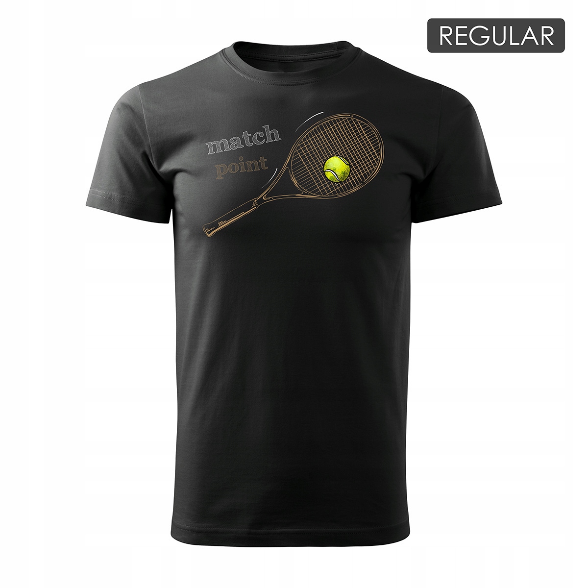 

Koszulka tenis tenisowa z rakietą do tenisa