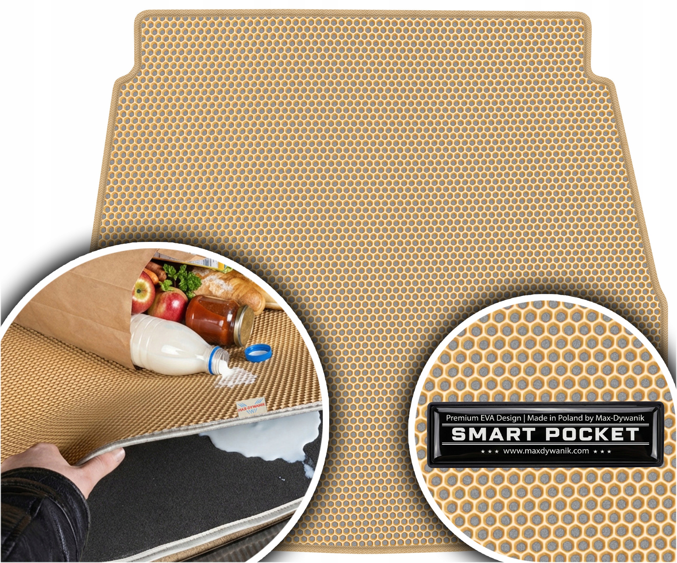 Hyundai Sonata V Sedan 2006-2010 Vložka do batožinového priestoru Eva Smart Pocket Béžová