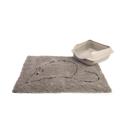 Levně Dirty Dog Podložka pod záchod 88x66cm Šedá