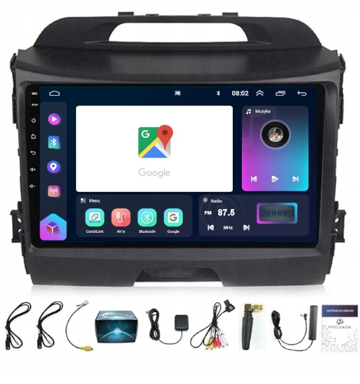 Rádio Navigace Kia Sportage 2010-2015 Carplay Android Wifi 8GB 128GB Sim