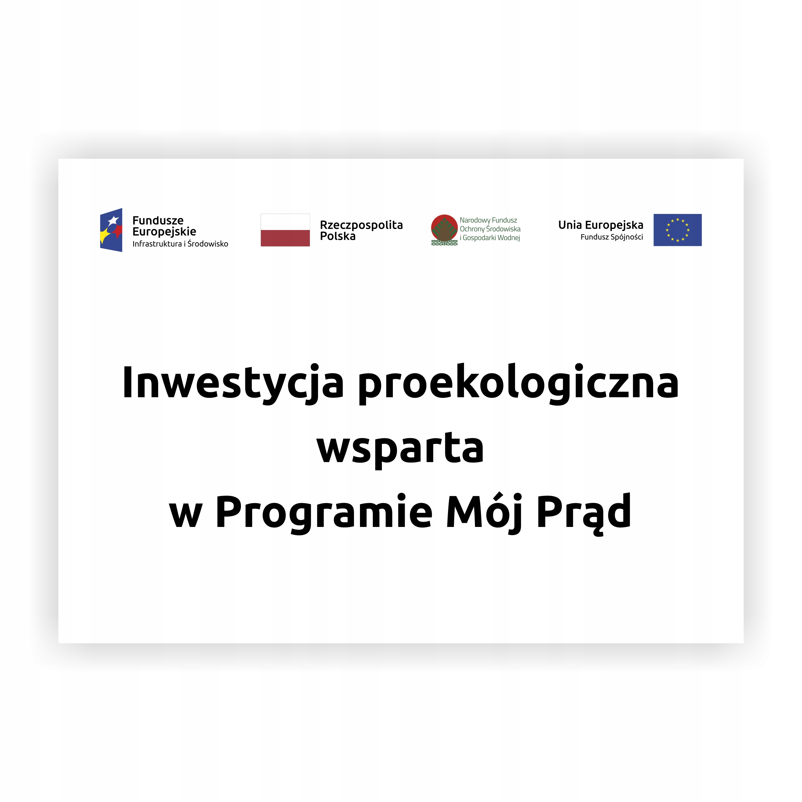 

Tabliczka A4 Mój Prąd Fotowoltaika Uv
