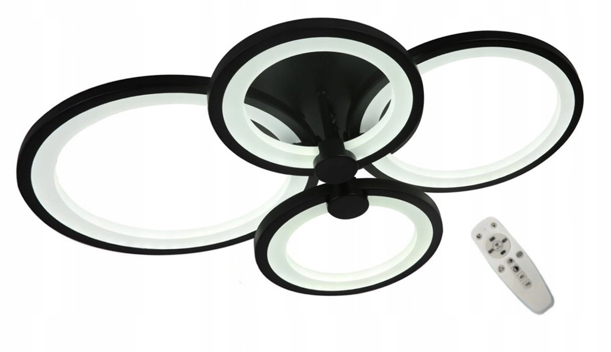 Lampa Led Plafon Sufit Żyrandol Pilot 4x Ring