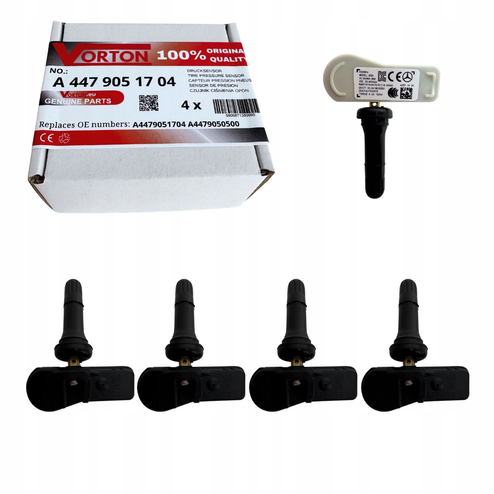 Snímače Tlaku Vzduchu Kol Pneumatik Mercedes třídy V Vito W447 Tourer