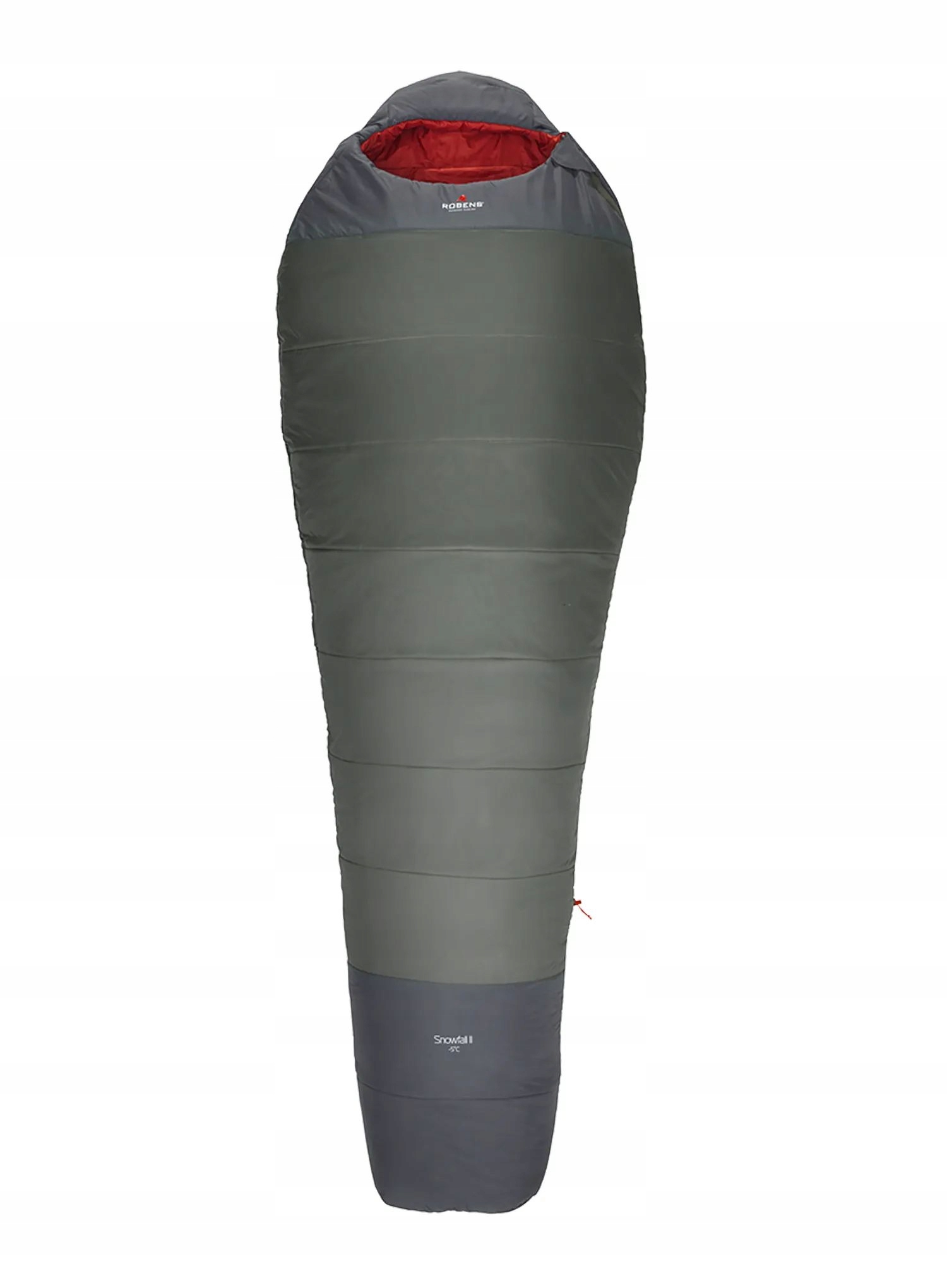 Turistický spací pytel Robens Snowfall II -5C Regular (180 cm) šedá/zelená barva