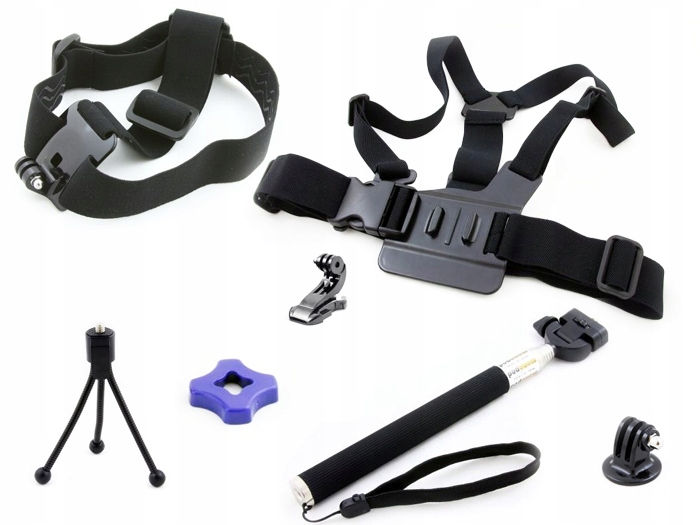 

Zestaw Uchwyt Klatka Głowa Kask do GoPro Hero 3+ 3
