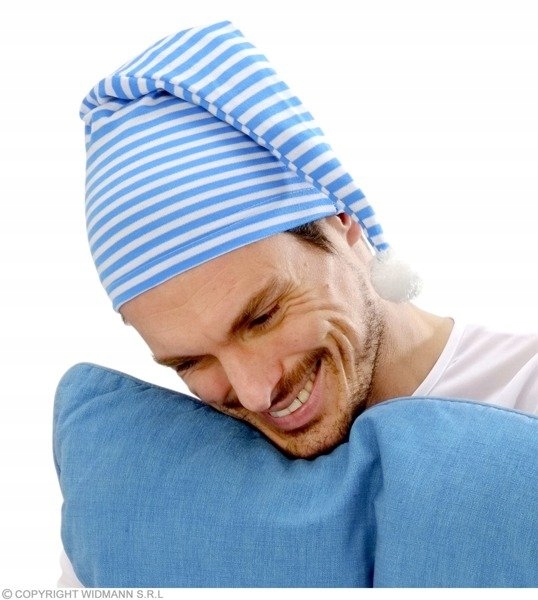 CZAPKA ŚPIOCHA ŚPIOCH SZLAFMYCA DO SPANIA BŁĘKITNA Płeć uniseks